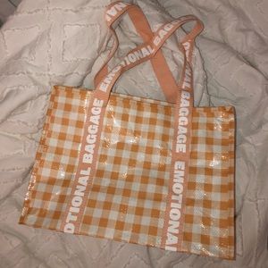 Emotional Baggage Gingham Tote